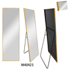 Gold Aluminum Alloy Full Length Arch Make Up Freestanding Dressing Mirror with Metal Stand for Home Living Bath Room Store