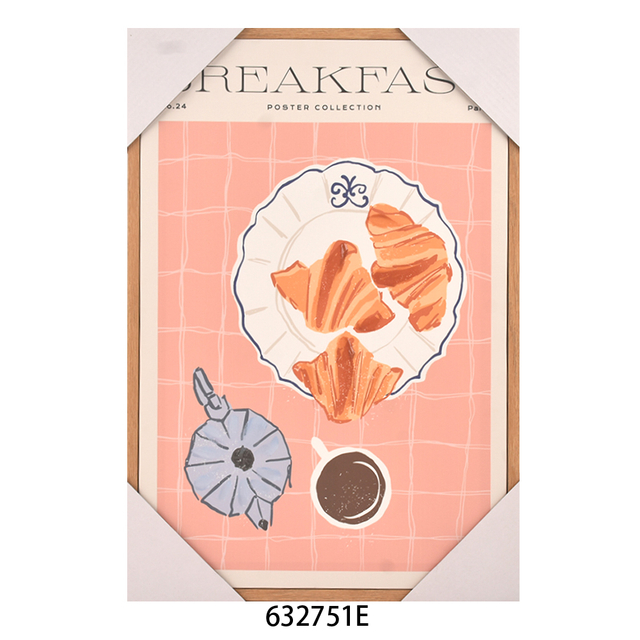 2025 New Design Wholesale Handicraft Painted Vertical Wall Hanging MDF Frame Canvas Wall Art for Home Decor