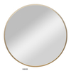 Gold Round Metal Wall Hanging Make Up Living Bath Room Mirror for Home Decor