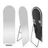 2025 Hot Sale Frameless Aluminum Alloy Full Length Arch Make Up Freestanding Dressing LED Mirror with Metal Stand for Home Living Bath Room Store