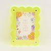 Hot Sale New Arrival Squiggle Colored Acrylic Photo and Picture Frame with Magnet for Home Decoration