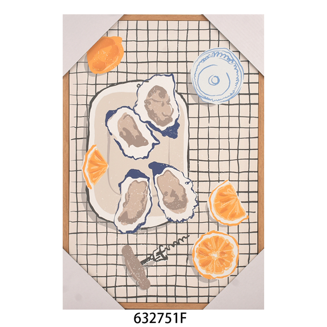 2025 New Design Wholesale Handicraft Painted Vertical Wall Hanging MDF Frame Canvas Wall Art for Home Decor