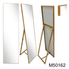 New Hot Sale MDF Wood Full Length Arch Make Up Freestanding Dressing Mirror with Metal Stand for Home Living Bath Room Store