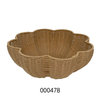 Hot Sale Rattan Handwoven Leaf Shape Dessert Tray Candy Fruit Basket for Home Decor
