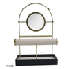 Luxury Metal Display Metal Hooks Jewelry Stand with Fabric Storage