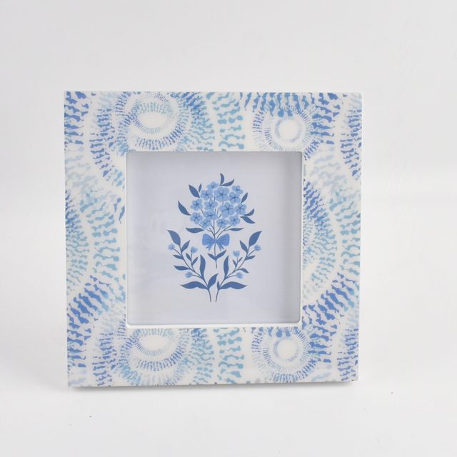 New Eco-Friendly Square Solid Wood Epoxy Photo Picture Frame for Home Decoration