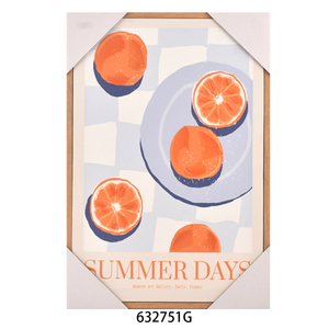 2025 New Design Wholesale Handicraft Painted Vertical Wall Hanging MDF Frame Canvas Wall Art for Home Decor