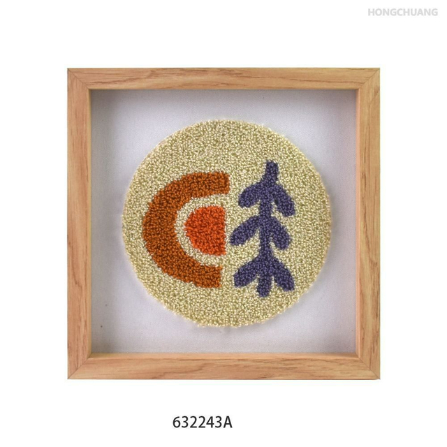 Factory Price Tufted Canvas Waterproof Picture Frame Fade-Resistant Wall Hanging Craft for Home Decor