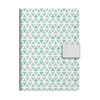Customized Stationary Metallic Colorful PU Leather Notebook with Buckle Latch And Lined Inner Pages for School Students