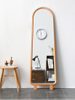 Full Length Solid Wood Free Standing Mirror for Home And Dressing Store