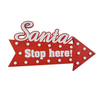 New Arrival Christmas Solid Wood LED Arrow Tabletop Decoration