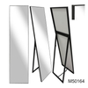 New Hot Sale MDF Wood Full Length Arch Make Up Freestanding Dressing Mirror with Metal Stand for Home Living Bath Room Store