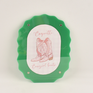 Hot Sale New Arrival Squiggle Colored Acrylic Photo and Picture Frame with Magnet for Home Decoration