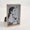 2025 New Arrival Customized Rectangle Zinc Alloy Photo and Picture Frame with Bowknot for Home Decoration
