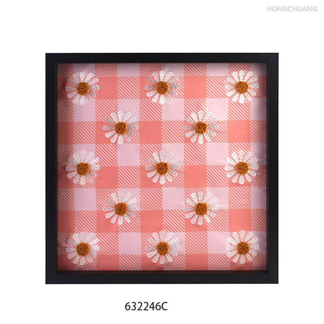 Modern Tufted Framed Tufted Eyes Customized Canvas Wall Hanging Picture Frame for Home & Office Decor