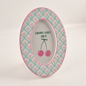 Hot Sale Eco-Friendly Round Solid Wood Epoxy Photo Picture Frame for Home Decoration