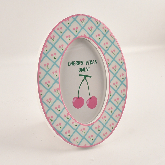 Hot Sale Eco-Friendly Round Solid Wood Epoxy Photo Picture Frame for Home Decoration