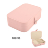 Customized Portable Cute Heart Shaped White Zipper Jewelry Box for Home and Travel