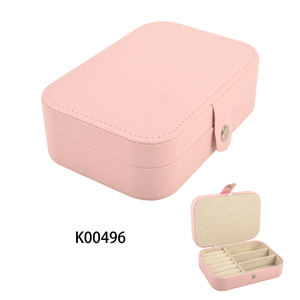 Customized Portable Cute Heart Shaped White Zipper Jewelry Box for Home and Travel