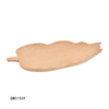 Customized Natural Leaf Shaped Tabletop Wooden Tray for Home Decoration