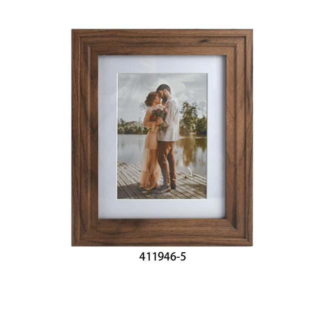 Customized Rectangle MDF Wrapped Photo Frame Tabletop Picture Frames with Insert Card for Home Decor