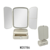 Hot Sale Injection Tri-fold LED Desk Top Make Up Living Bath Room Mirror for Home Decor