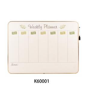 MDF Wood Frame Magnetic Dry Erase Wall Mounted Daily Message Board Whiteboard with Pen Erases Easily for Home Office & Classroom