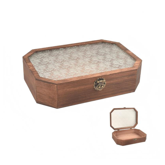 Hot Sale Antique MDF Wooden Box with Metal Lock for Home Decoration