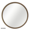 Oval Solid Wood Beaded Mirror for Home Decoration