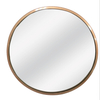 Gold Round Metal Wall Hanging Make Up Living Bath Room Mirror for Home Decor