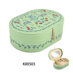 Customized Portable Cute Heart Shaped White Zipper Jewelry Box for Home and Travel