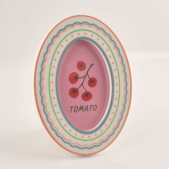 Hot Sale Eco-Friendly Round Solid Wood Epoxy Photo Picture Frame for Home Decoration