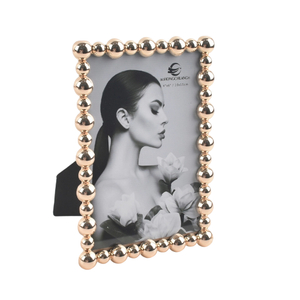 2025 New Arrival Customized Rectangle Zinc Alloy Photo and Picture Frame with Bowknot for Home Decoration