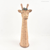 Hot Sale Durable Resin Rattan Cute Giraffe Head Shaped Decoration for Home Decor