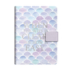 Customized Stationary Metallic Colorful PU Leather Notebook with Buckle Latch And Lined Inner Pages for School Students