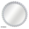 Oval Solid Wood Beaded Mirror for Home Decoration
