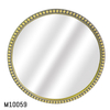 Oval Solid Wood Beaded Mirror for Home Decoration