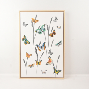 High Quality Customized Wholesale Handicraft Painted Vertical Wall Hanging PS Frame Canvas Wall Art for Home Decor