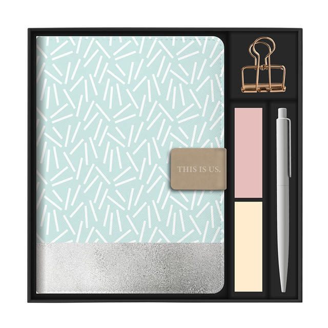 Popular School Supply PU Leather Notebook with Metal Clip And Pen Customizable Inner Page Layout for Students