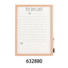 MDF Wood Frame Magnetic Dry Erase Wall Mounted Daily Message Board Whiteboard with Pen Erases Easily for Home Office & Classroom