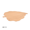 Customized Natural Leaf Shaped Tabletop Wooden Tray for Home Decoration